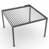Pergola ogrodowa aluminiowa elektryczna LUXE 3 x 4 m Antracyt z oświetleniem LED
