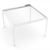 Pergola ogrodowa aluminiowa LUXE 3 x 3 m Biały z LED