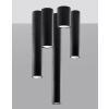 Lampa podsufitowa LAGOS 40 czarna 1x12W GU10 Sollux Lighting
