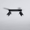 Lampa podsufitowa RING 2 czarna 2x12W GU10 Sollux Lighting