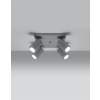 Lampa podsufitowa RING 4 szara 4x12W GU10 Sollux Lighting