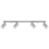 Lampa podsufitowa RING 4L szara 4x12W GU10 Sollux Lighting