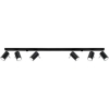 Lampa podsufitowa RING 6L czarna 6x12W GU10 Sollux Lighting