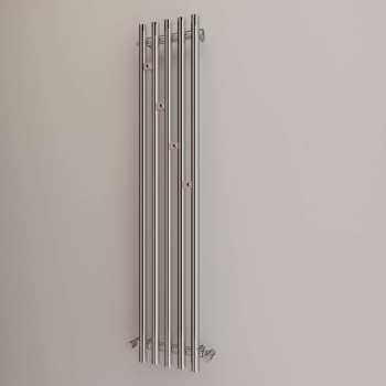 Radiator de baie ARIES 2 crom 240x1200mm 430W încălzitor de conexiune L Imers