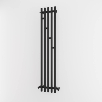 Radiator de baie ARIES 1 negru 190x1000mm 370W conexiune încălzitor P Imers
