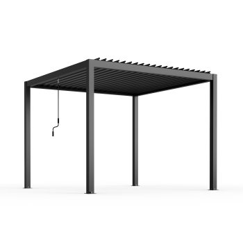 Pergola ogrodowa aluminiowa Skyline 3 x 3 m Antracyt NORDVIC