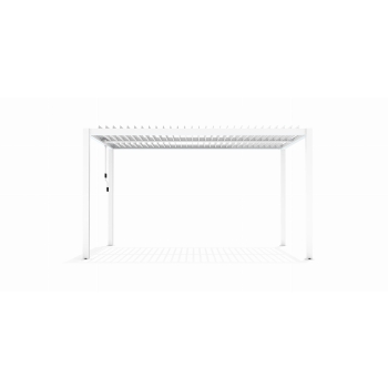 Pergola ogrodowa aluminiowa LUXE 3 x 4 m Biały z oświetleniem LED