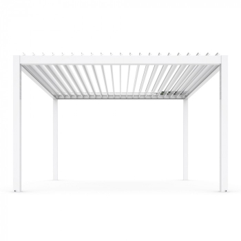 Pergola ogrodowa aluminiowa LUXE 3 x 3 m Biały z LED