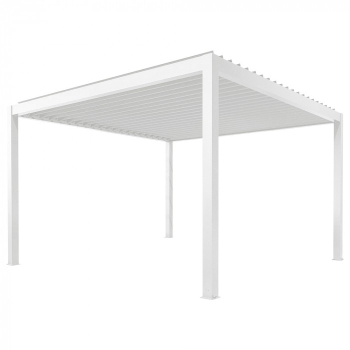 Pergola ogrodowa aluminiowa LUXE 3 x 3 m Biały z LED