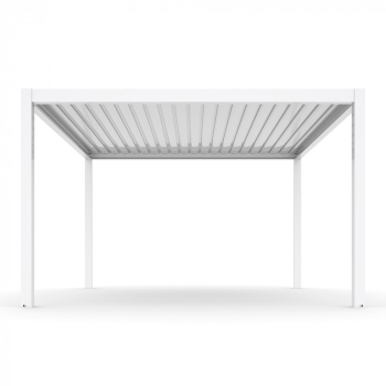 Pergola ogrodowa aluminiowa LUXE 3 x 3 m Biały z LED