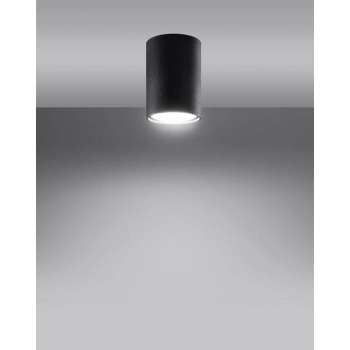 Lampa podsufitowa LAGOS 10 czarna 1x12W GU10 Sollux Lighting