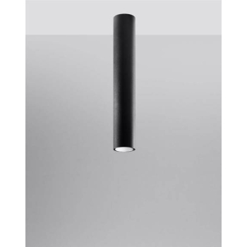 Lampa podsufitowa LAGOS 40 czarna 1x12W GU10 Sollux Lighting