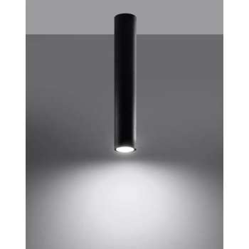 Lampa podsufitowa LAGOS 40 czarna 1x12W GU10 Sollux Lighting