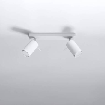 Lampa podsufitowa RING 2 biała 2x12W GU10 Sollux Lighting
