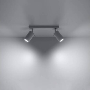 Lampa podsufitowa RING 2 biała 2x12W GU10 Sollux Lighting
