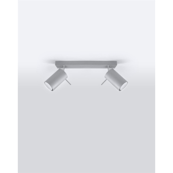Lampa podsufitowa RING 2 szara 2x12W GU10 Sollux Lighting