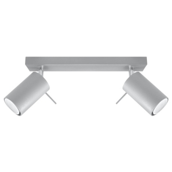 Lampa podsufitowa RING 2 szara 2x12W GU10 Sollux Lighting