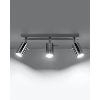 Lampa podsufitowa RING 3L chrom 3x12W GU10 Sollux Lighting
