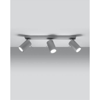 Lampa podsufitowa RING 3L szara 3x12W GU10 Sollux Lighting