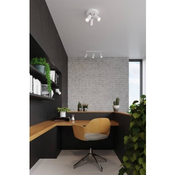 Lampa podsufitowa RING 3P biała 3x12W GU10 Sollux Lighting