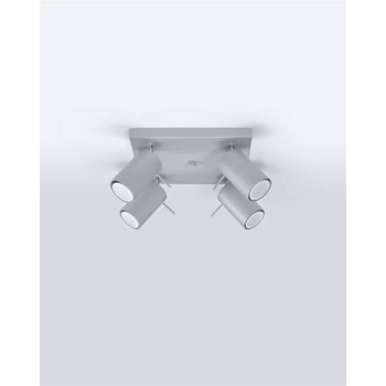 Lampa podsufitowa RING 4 szara 4x12W GU10 Sollux Lighting