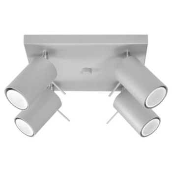 Lampa podsufitowa RING 4 szara 4x12W GU10 Sollux Lighting