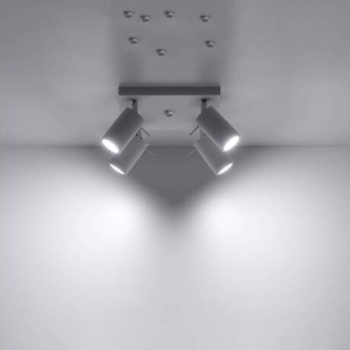 Lampa podsufitowa RING 4 biała 4x12W GU10 Sollux Lighting