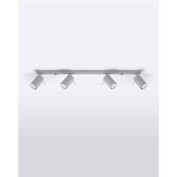 Lampa podsufitowa RING 4L szara 4x12W GU10 Sollux Lighting