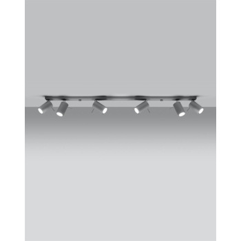 Lampa podsufitowa RING 6L szara 6x12W GU10 Sollux Lighting
