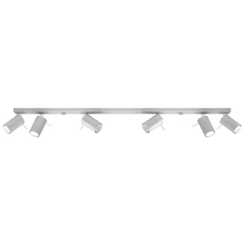 Lampa podsufitowa RING 6L szara 6x12W GU10 Sollux Lighting