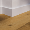 Hibrid pvc plintă de plintă pvc Alpha 80mm 2.4m alb embosare