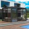Ușă glisantă din sticlă 3M pentru pergola LUXE - 100% aluminiu antracit