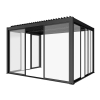 Ușă glisantă din sticlă 3M pentru pergola LUXE - 100% aluminiu antracit