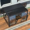 Ușă glisantă din sticlă 3M pentru pergola LUXE - 100% aluminiu antracit