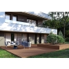 BERGDECK PURE Chestnut compozit pentru terase, periat 240 × 15 × 2,5 cm