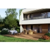 BERGDECK PURE Teak compozit, periat 240 × 15 × 2,5 cm