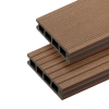 BERGDECK Acoperișuri compozite B150, castan, periat 120 × 15 × 2,5 cm