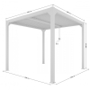Luxe Terrace Pergola 3x3m - Culoare alb