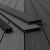 BERGDECK Placă de balcon compozită W138, tec/strău, periat 290 × 13,8 × 2,4 cm