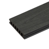 BERGDECK Placă de balcon compozită W138, tec/strău, periat 290 × 13,8 × 2,4 cm