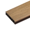 BERGDECK Placă de balcon compozită W138, tec/strău, periat 290 × 13,8 × 2,4 cm