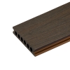 BERGDECK Placă de balcon compozită W138, tec/strău, periat 290 × 13,8 × 2,4 cm