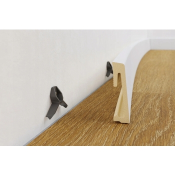 Plintă de plintă din PVC hibrid Alpha 80mm 2.4m Unique Oak