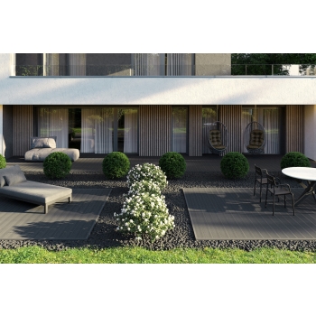 BERGDECK PURE Graphite compozit, periat 240 × 15 × 2,5 cm