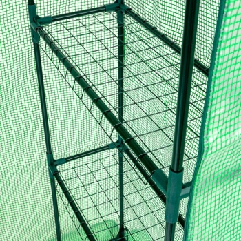 Sera Tunel de folie pentru grădină și balcon 1,40 x 0,70 x 2,0 m verde