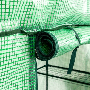 Sera Tunel de folie pentru grădină și balcon 1,40 x 0,70 x 2,0 m verde