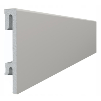 Bravo 80mm 1,2 m 303 gri din PVC spumă de plintă din PVC gri