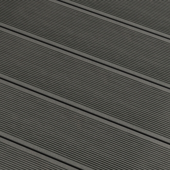 BERGDECK Placă compozită pentru balcoane B150, negru, periat 120 × 15 × 2,5 cm