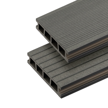 BERGDECK Placă compozită pentru balcoane B150, negru, periat 120 × 15 × 2,5 cm