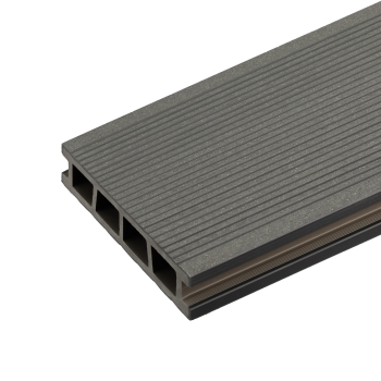 BERGDECK Placă compozită pentru balcoane B150, negru, periat 120 × 15 × 2,5 cm